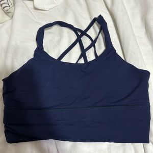 Navy blue sports bra size small